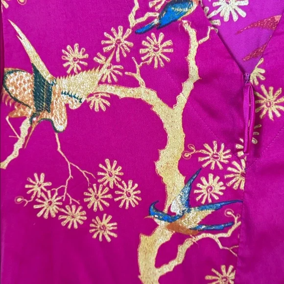 Natori Birds of Paradise Luxury Caftan Loungedress size XL - Picture 9 of 9